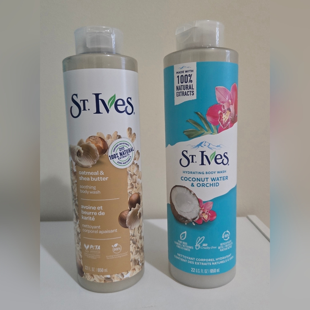 Oatmeal & Shea Butter and Coconut Water & Orchid Body Wash Duo